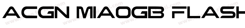 ACGN MiaoGB Flash字体转换